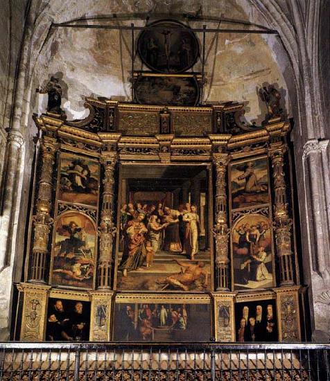 BERRUGUETE, Pedro Altarpiece of the Purification Sweden oil painting art